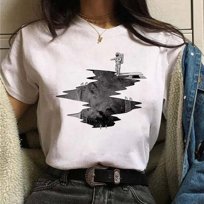 Harajuku Funny Aesthetic T-shirt Women