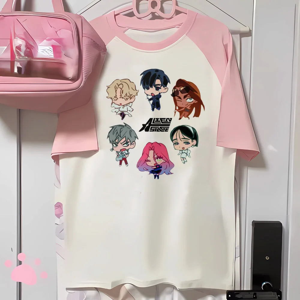 Alien Stage T Shirt Women Kawaii Cartoon Streetwear Y2k Harajuku Anime Japanese Manga T-shirt