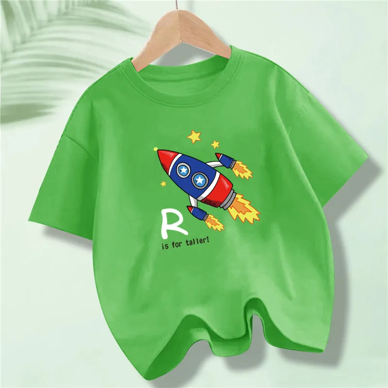 Kids Explore Space Astronaut Prints T-Shirt Boys