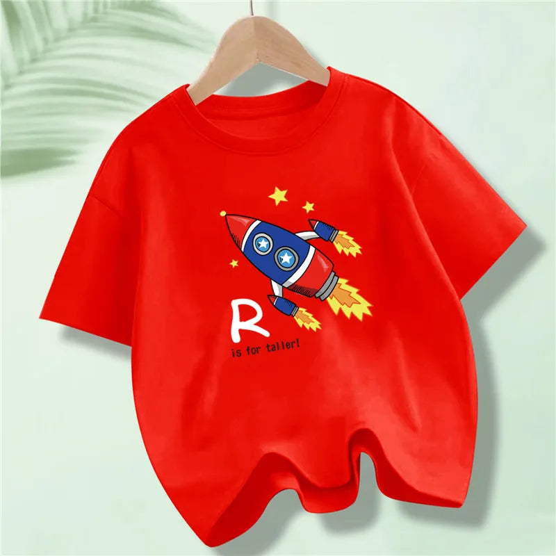 Kids Explore Space Astronaut Prints T-Shirt Boys