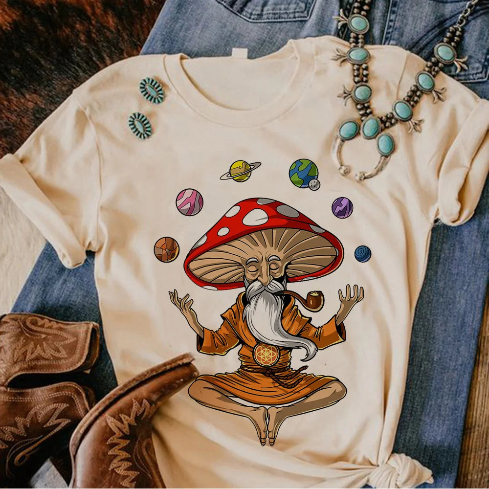 Magic Mushrooms Alien Psychedelic Shirt
