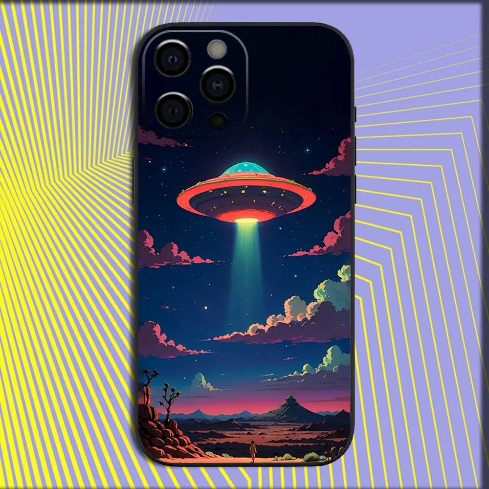 UFO Alien Thing Phone Case For iPhones