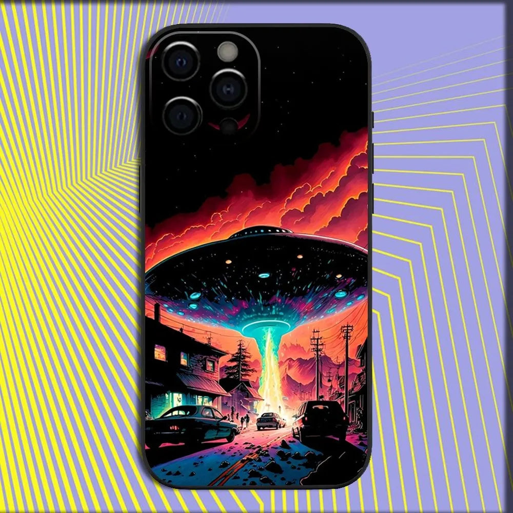 UFO Alien Thing Phone Case For iPhones