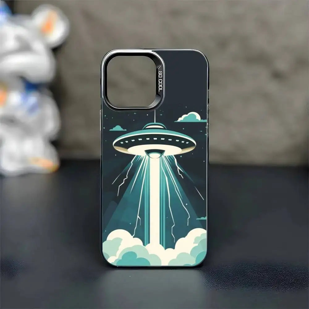 UFO Alien Thing Phone Case For iPhones