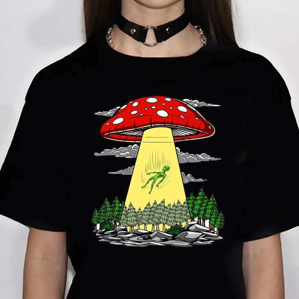 Magic Mushrooms Alien Psychedelic Shirt
