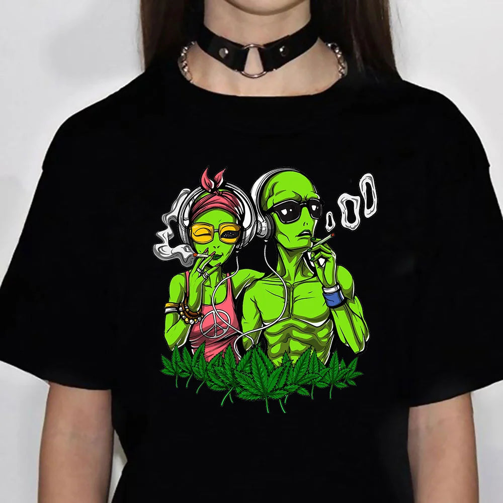 Magic Mushrooms Alien Psychedelic Shirt