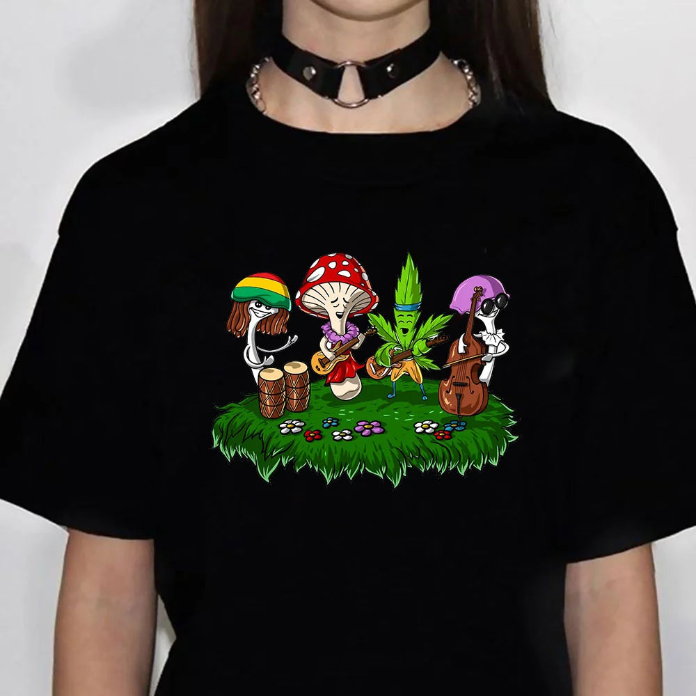 Magic Mushrooms Alien Psychedelic Shirt