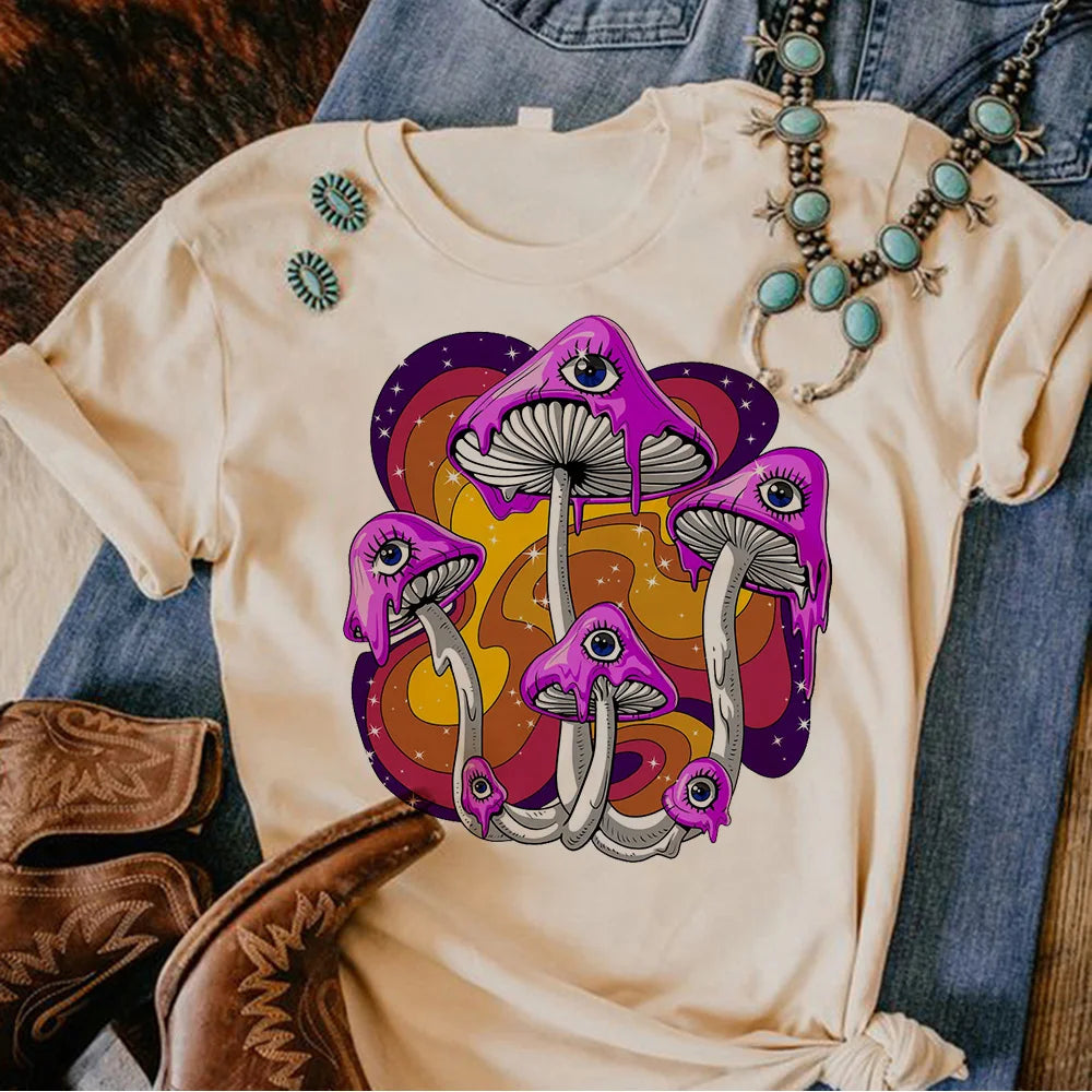 Magic Mushrooms Alien Psychedelic Shirt