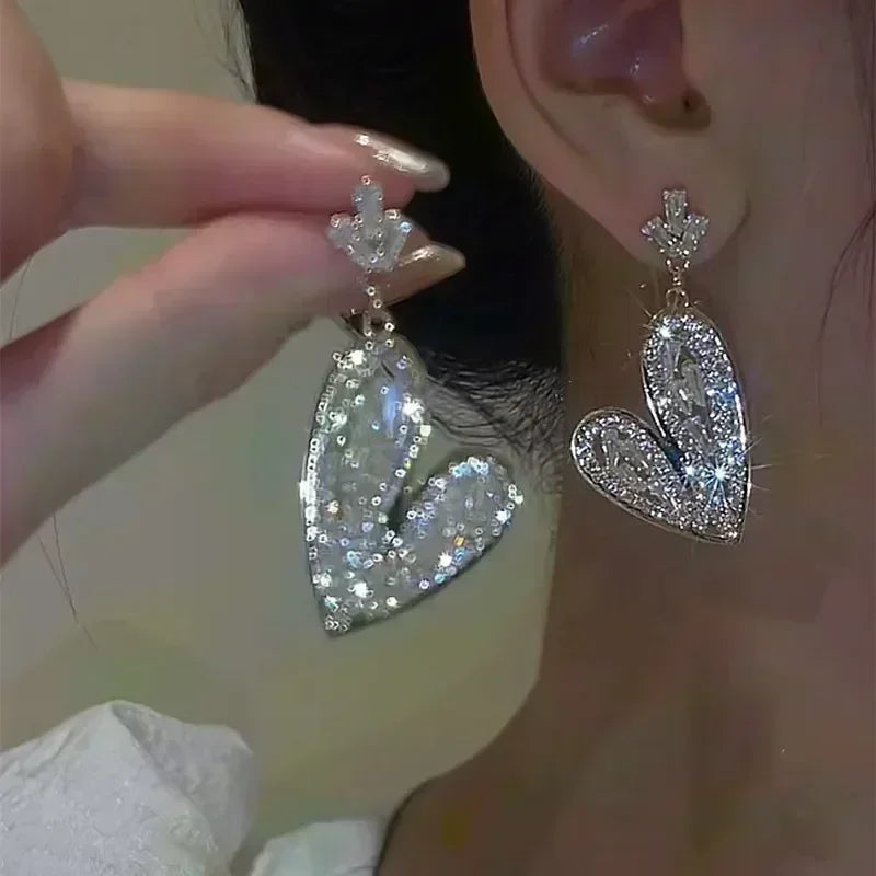 Geometric Rhombus Double Layer Combination Design Earrings For Women