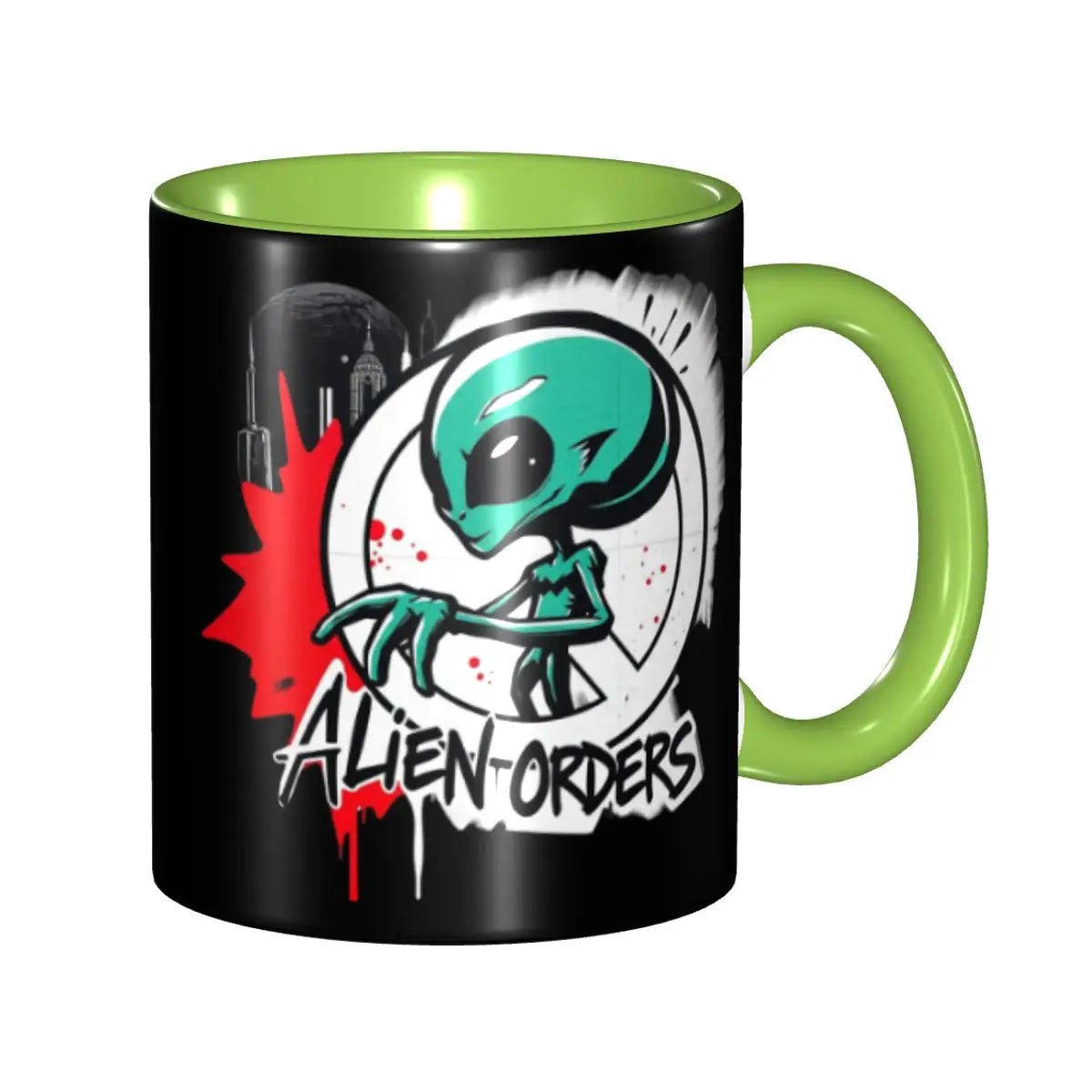 Graffiti Style Ignore Alien Orders Art Mug