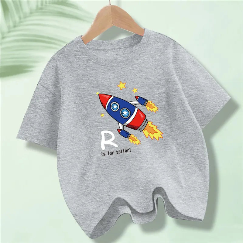 Kids Explore Space Astronaut Prints T-Shirt Boys