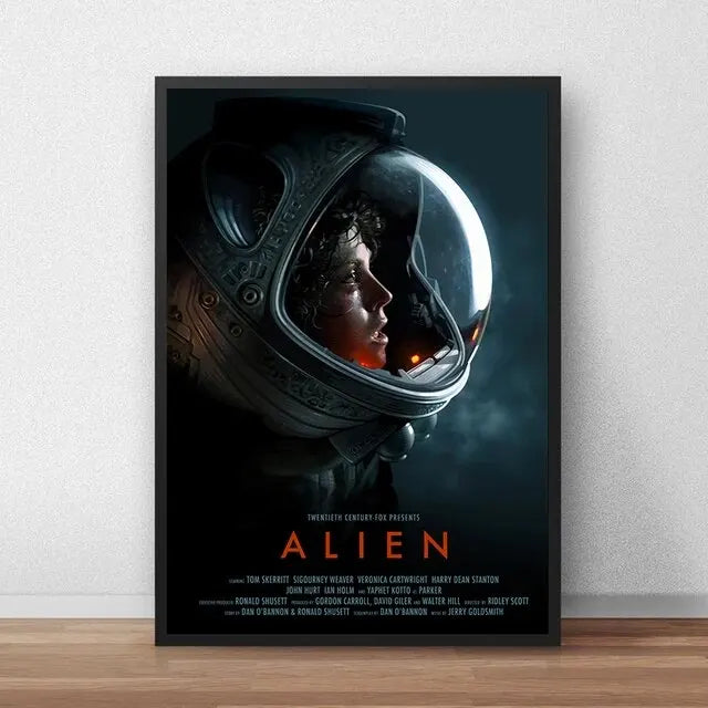Classic Sci-Fi Alien Movie Poster