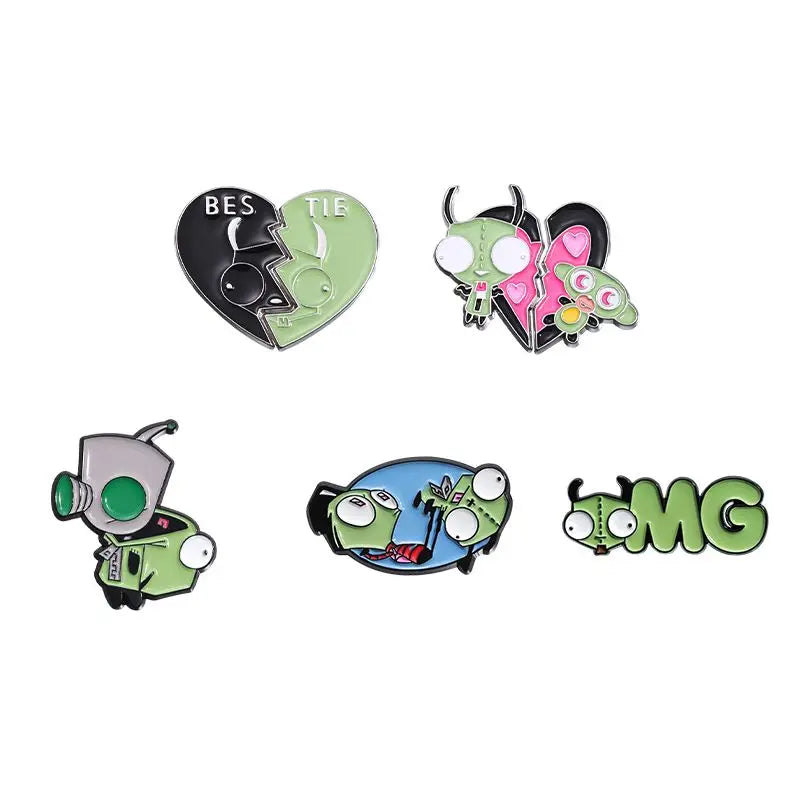 Alien Invader Zim Collection Enamel Pins
