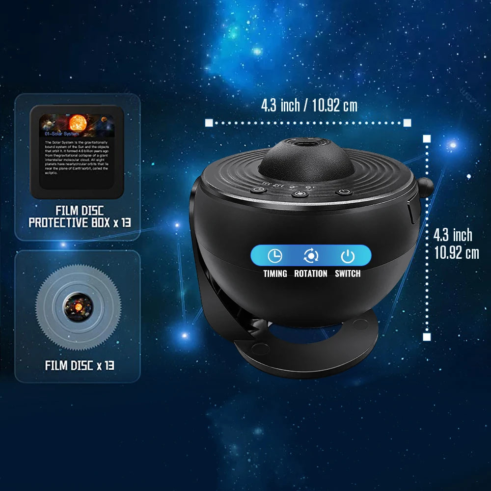 Galaxy Projector, Planetarium Star Projector Realistic Starry Sky Night Light for Kids Bedroom