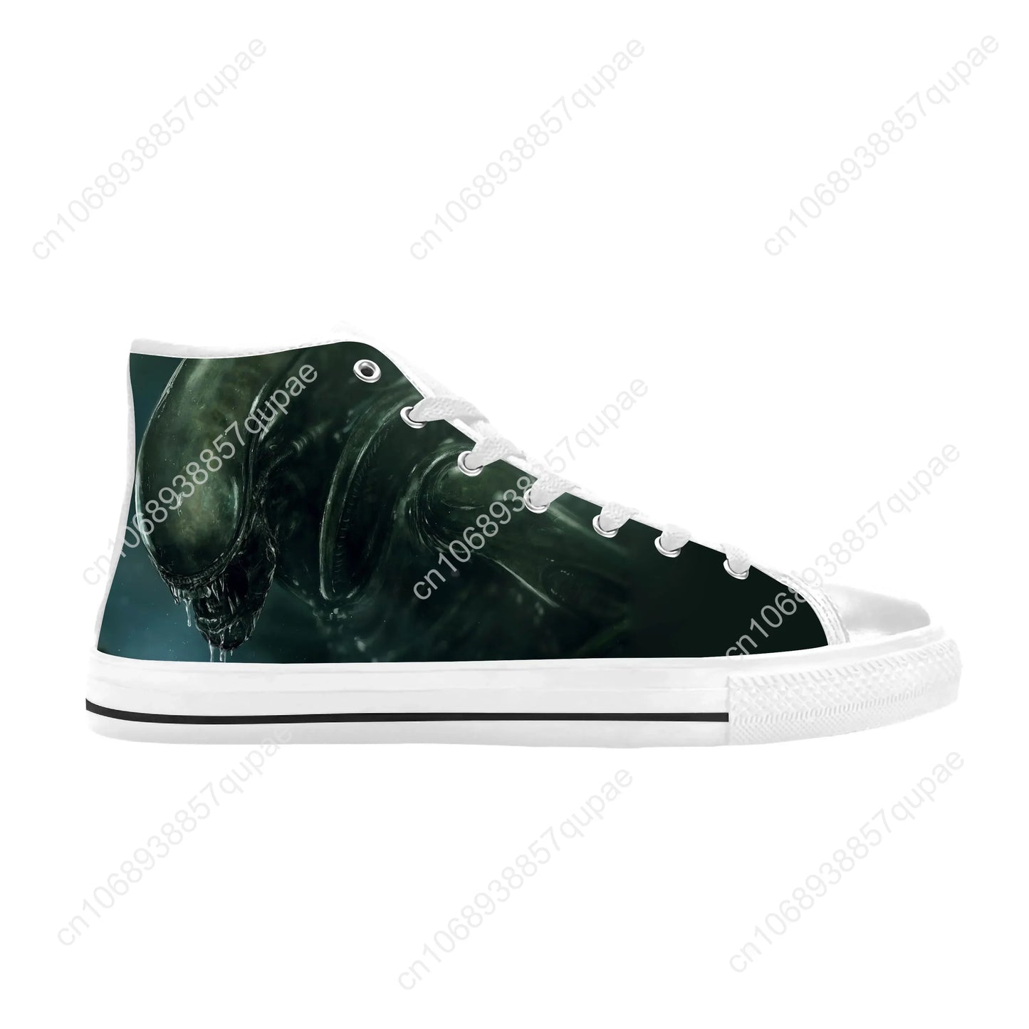 Alien Horror Scary Gothic Shoes High Tops