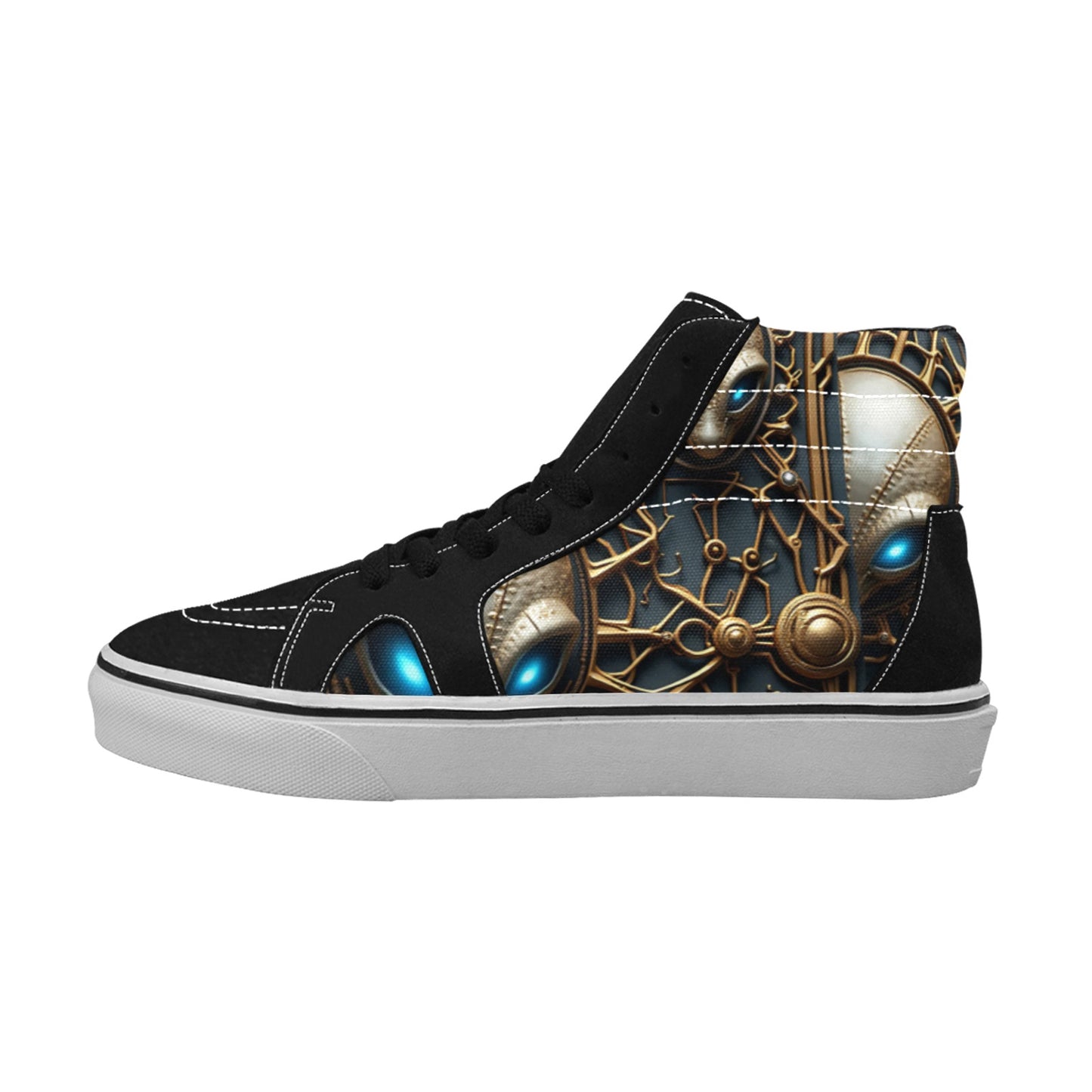 Galactical Steppers #1 High Top Men's High Top Canvas Shoes