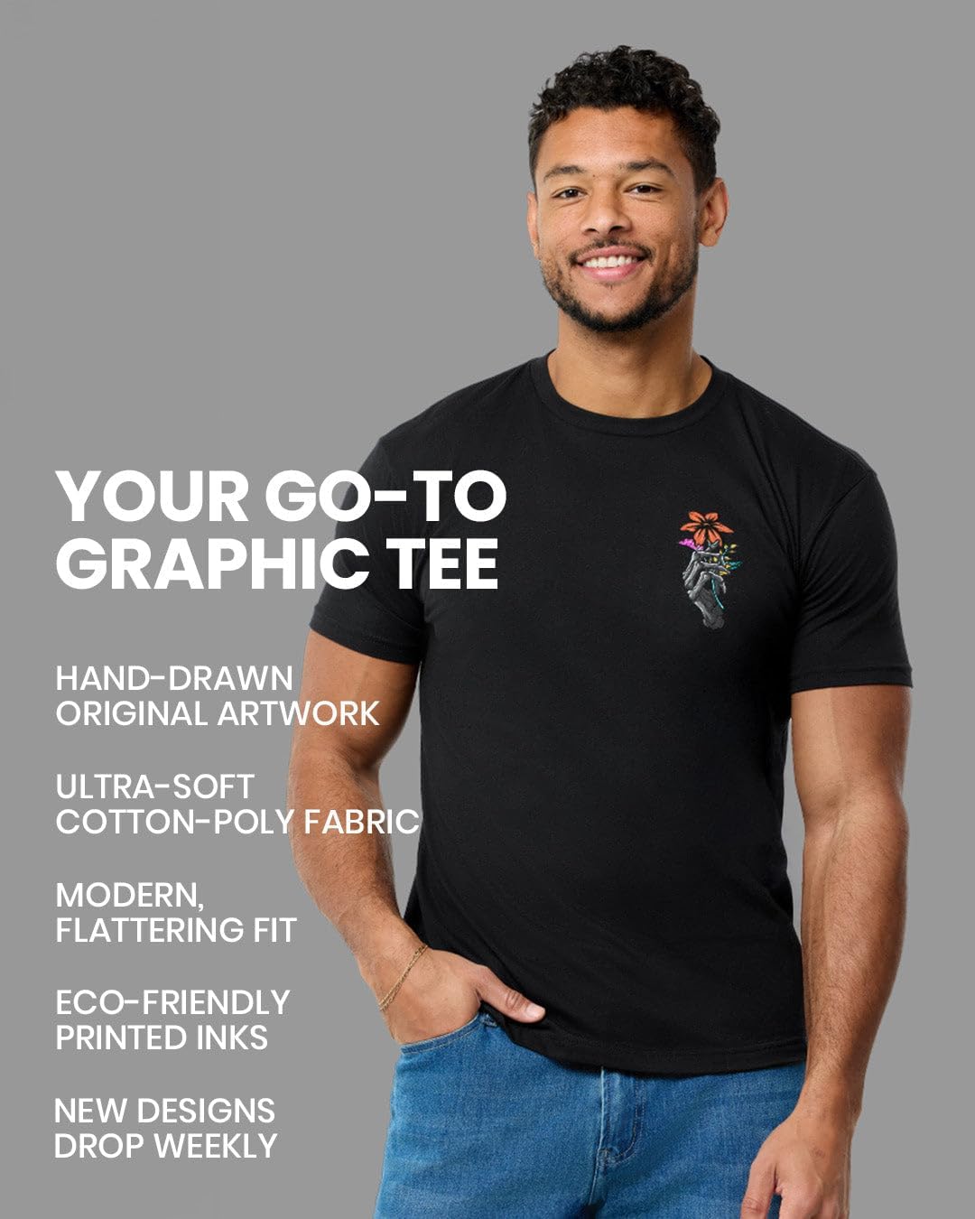 Cool Graphic T-Shirts for Men S - 4XL Premium Quality Unique Graphic Art Tees