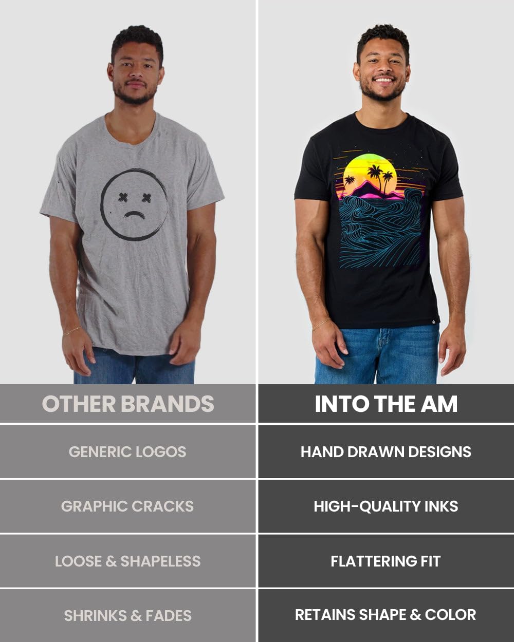 Cool Graphic T-Shirts for Men S - 4XL Premium Quality Unique Graphic Art Tees