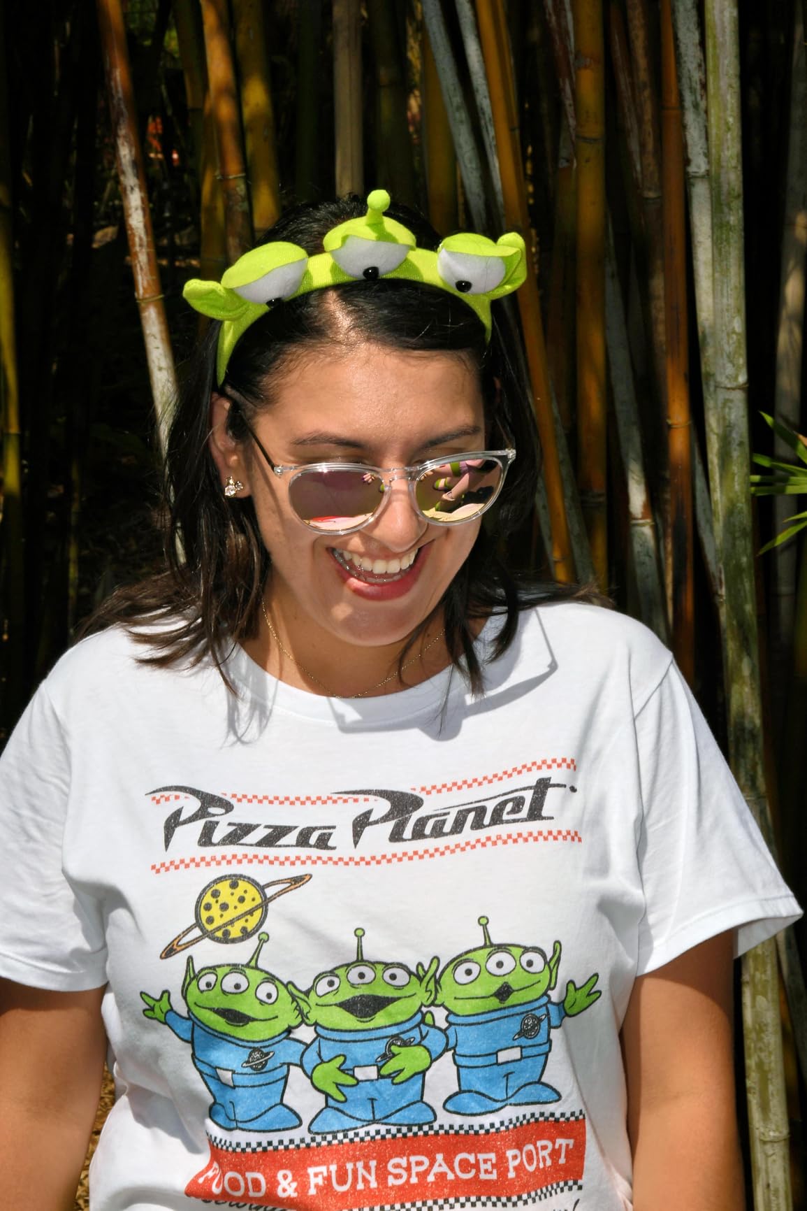 Summer New Boys and Girls Disney Pixar Toy Story Pizza Planet Alien Cartoon Pattern T-Shirt