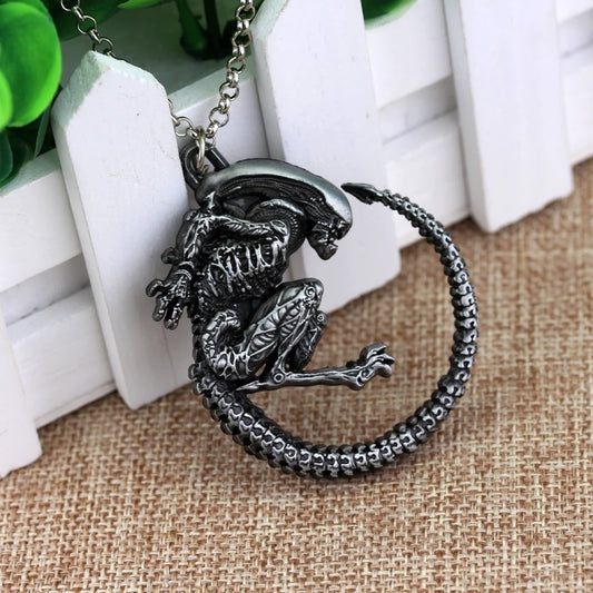 Iron Blood Warrior battle alien necklace