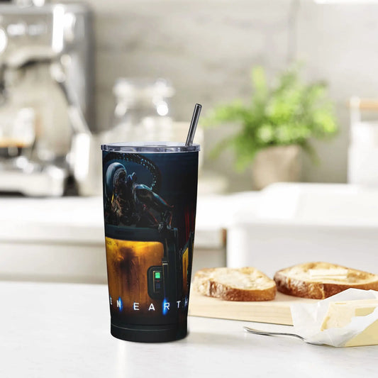 Stainless Steel Tumbler Aliens Earth Coffee Mug Heat Preservation
