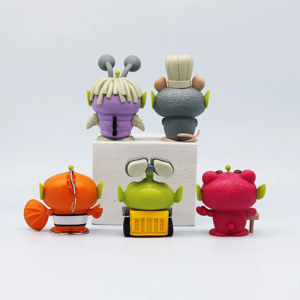 5Pcs/set Toy Story Alien Crossover Series PVC Action Figure