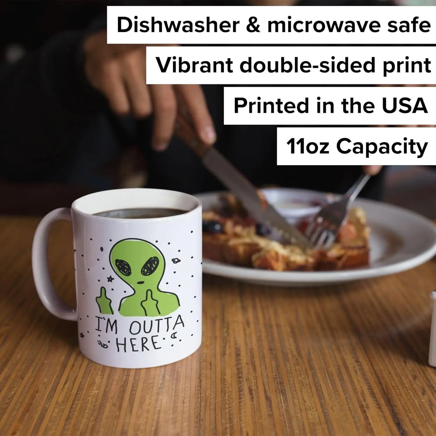 Alien Coffee Mug Funny Coffee Mugs Adult Humor