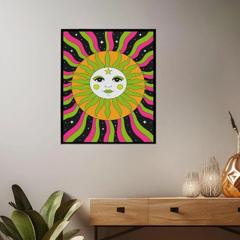 Fantasy Alien Psychedelic Art Funny Poster