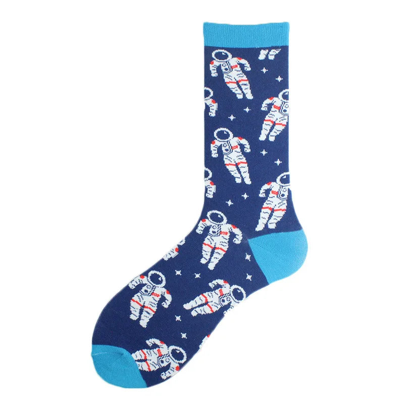 Painting Style Astronaut Men's Socks
