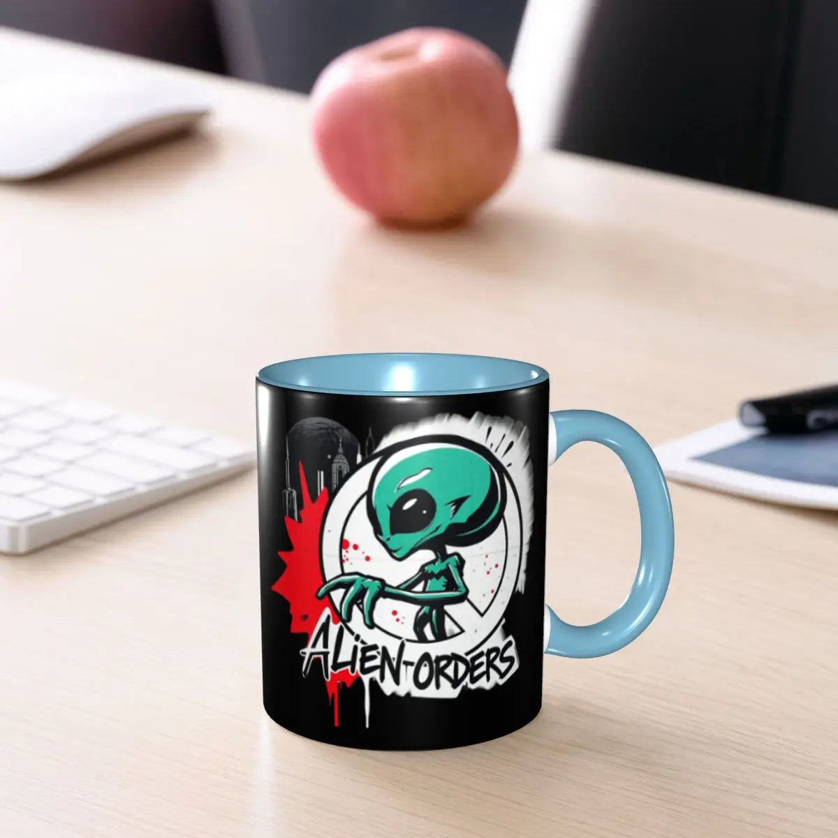 Graffiti Style Ignore Alien Orders Art Mug