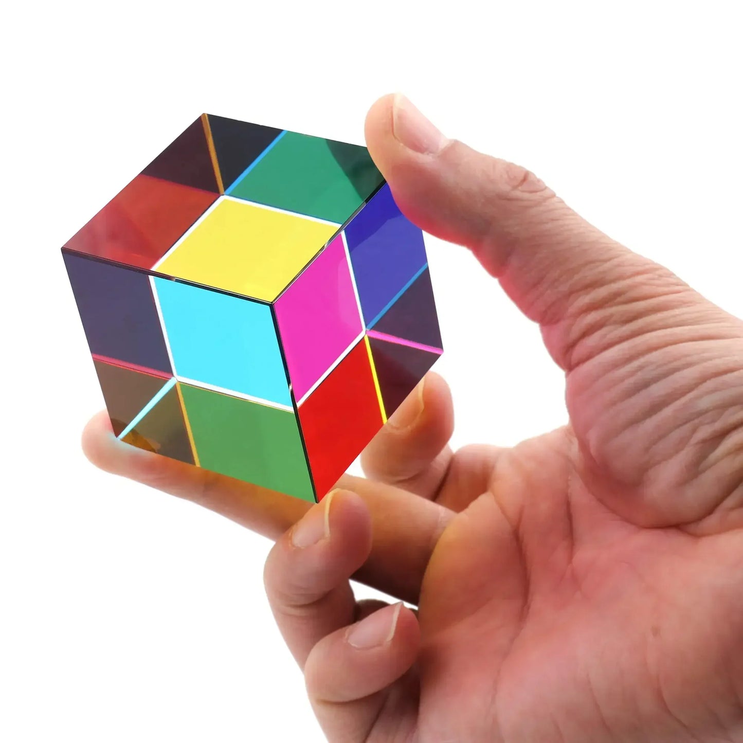 1pcs Science Magic Prism Cube 20mm Hexahedral Crystal Magic