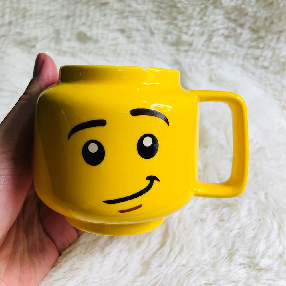 Cartoon Ceramic Mug Cup 250ML with Cute Impish Expression