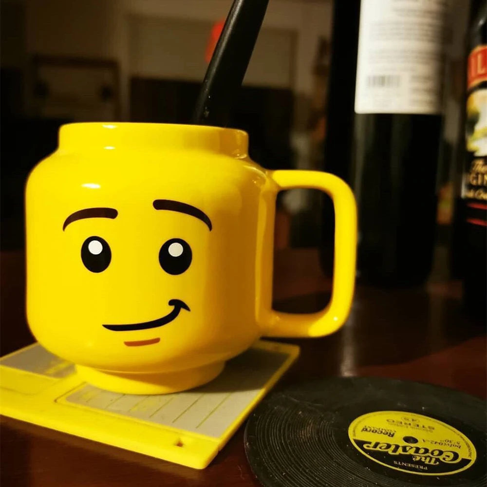 Cartoon Ceramic Mug Cup 250ML with Cute Impish Expression