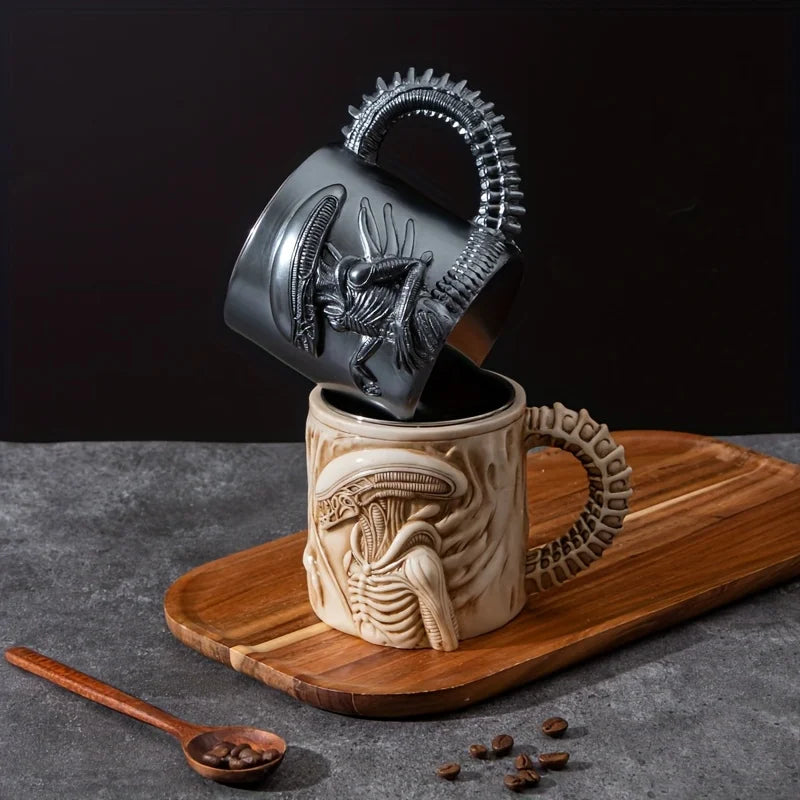 (On Sale)1PC Xenomorph Mug 3D Alien Coffee Cup for Home And Office