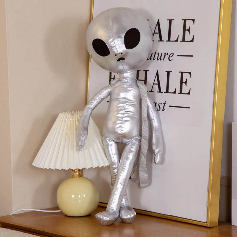 Alien Backpack Extraterrestrial Soft Stuffed Plush Doll