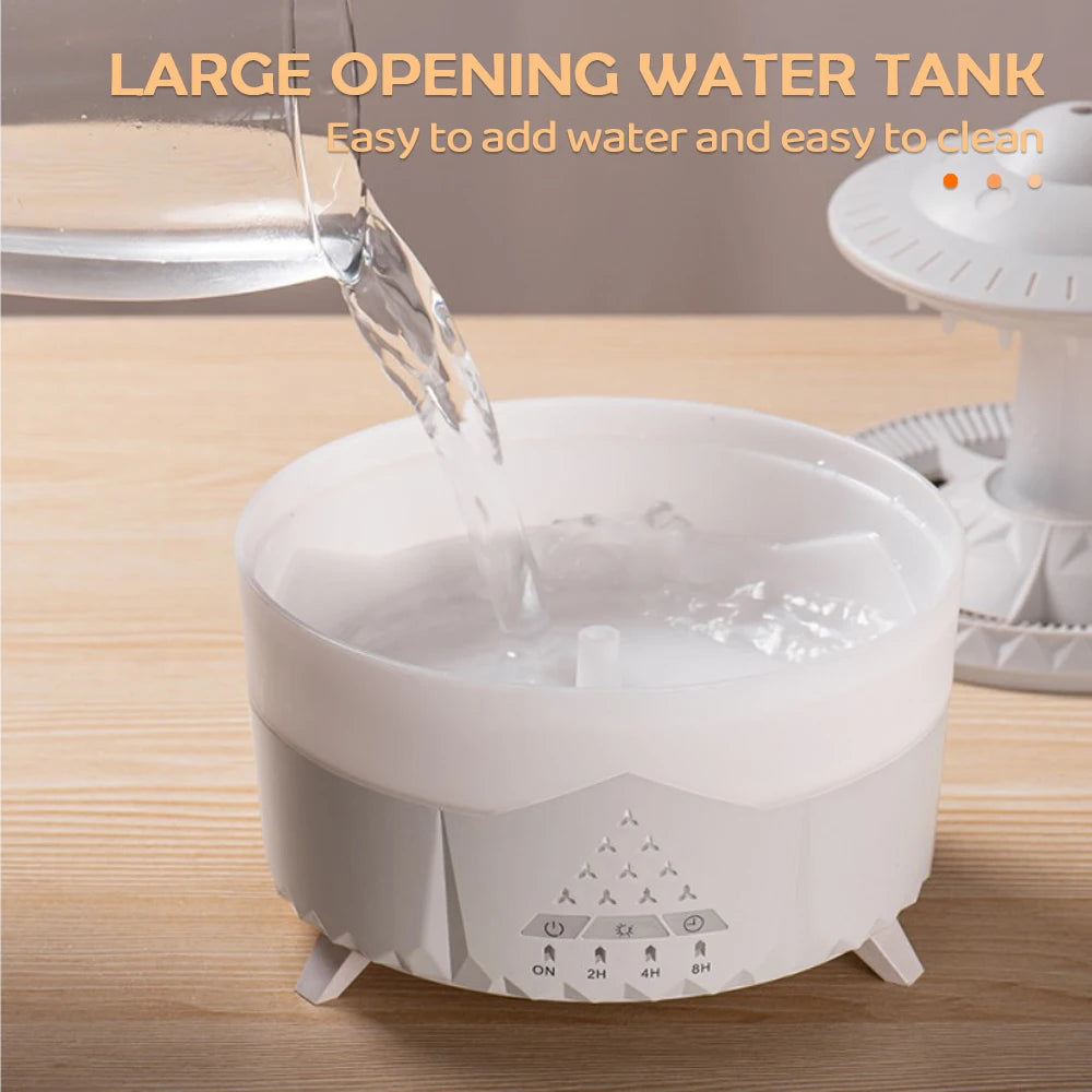 UFO Rotating Raindrop Aromatherapy Essential Oils Air Diffuser