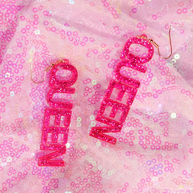 Y2k Earrings For Women Hip Hop Pink Cute Alien Set