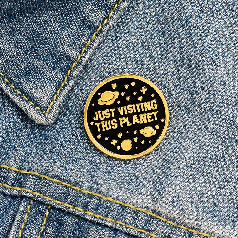 Outer Space Enamel Lapel Pins