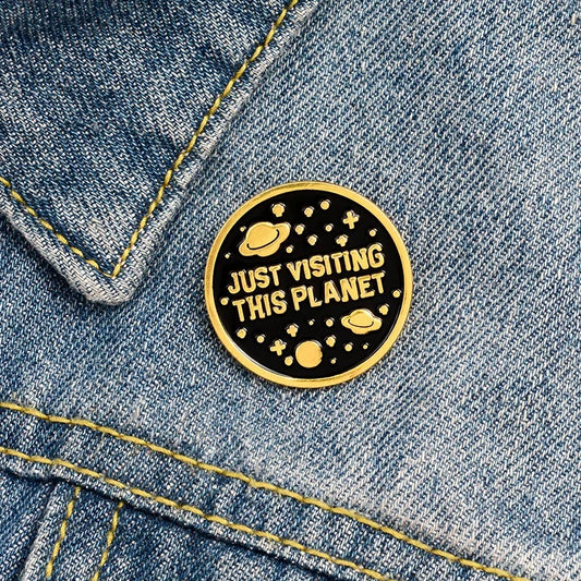 Outer Space Enamel Lapel Pins