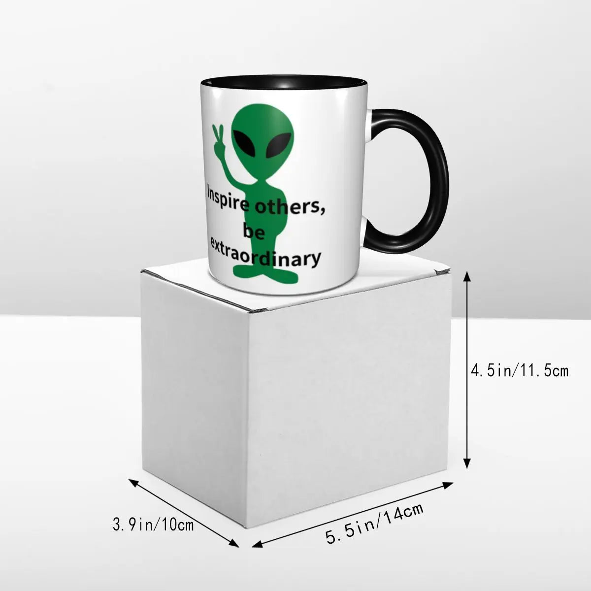 Extraordinary Alien Inspire Others Mug Funny Ceramic Coffee Cups