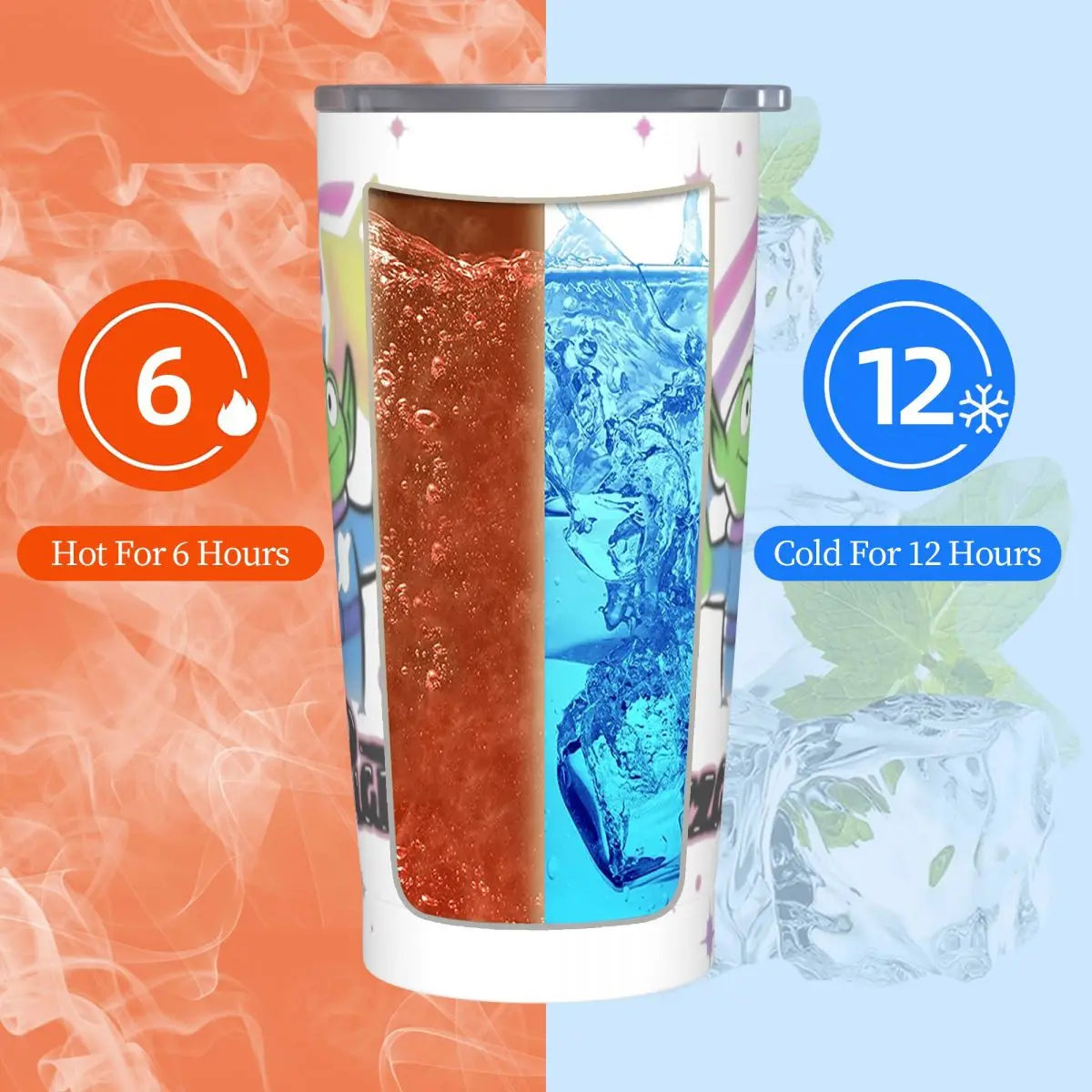 Stainless Steel Tumbler Toy Story Alien Thermal Mug planet airbrush Heat Preservation Cold Drink Mugs Cup