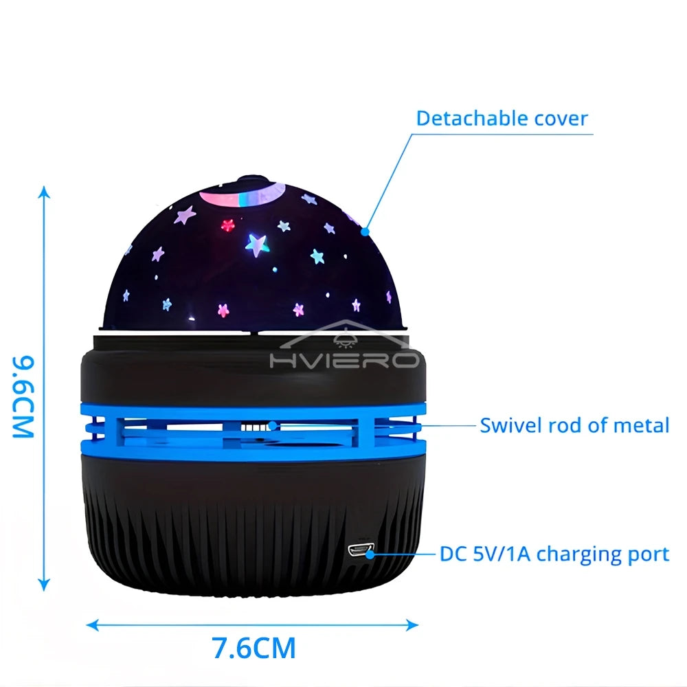 Galaxy Night Light Projector USB Table Lamp