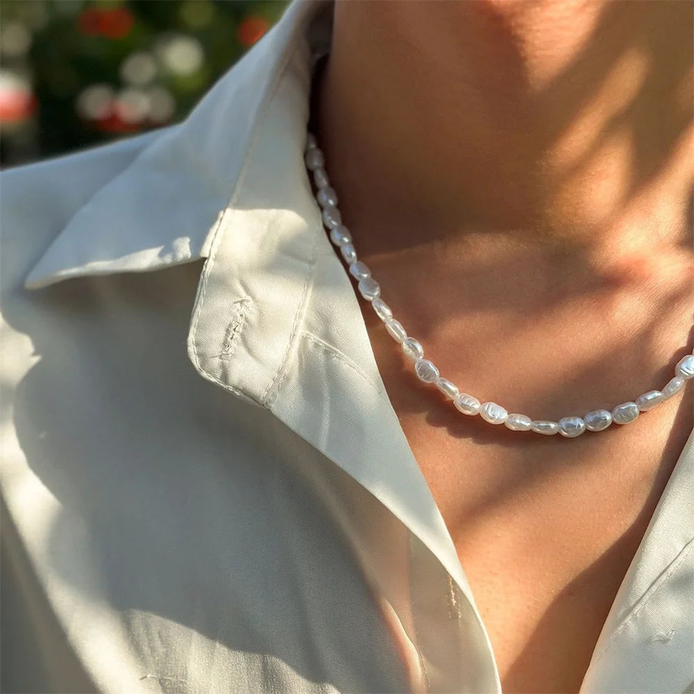 Baroque Alien Pearl Necklace Men's And woman