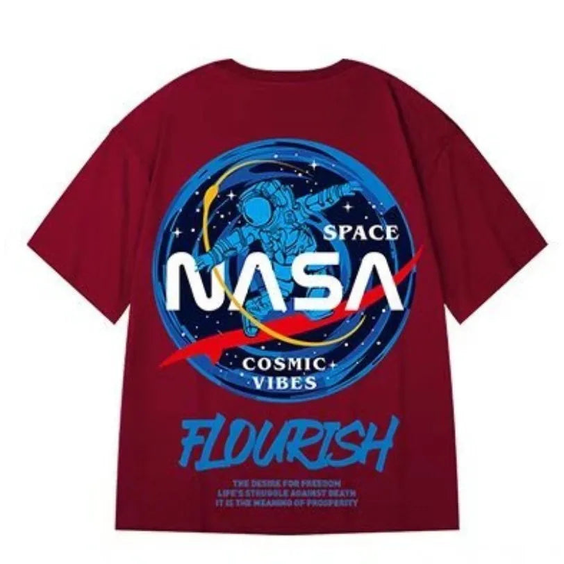 Astronaut NASA pattern Print Short Sleeve