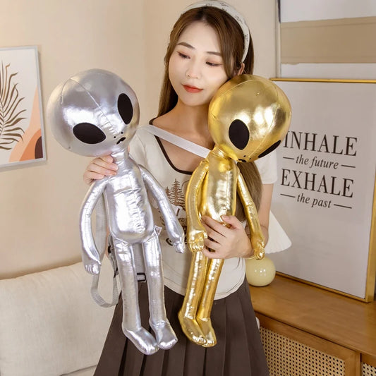 Alien Backpack Extraterrestrial Soft Stuffed Plush Doll