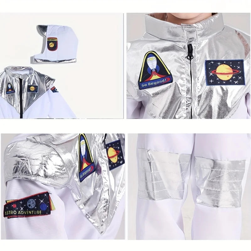 Boy's Cartoon Astronaut Cosplay Costume,