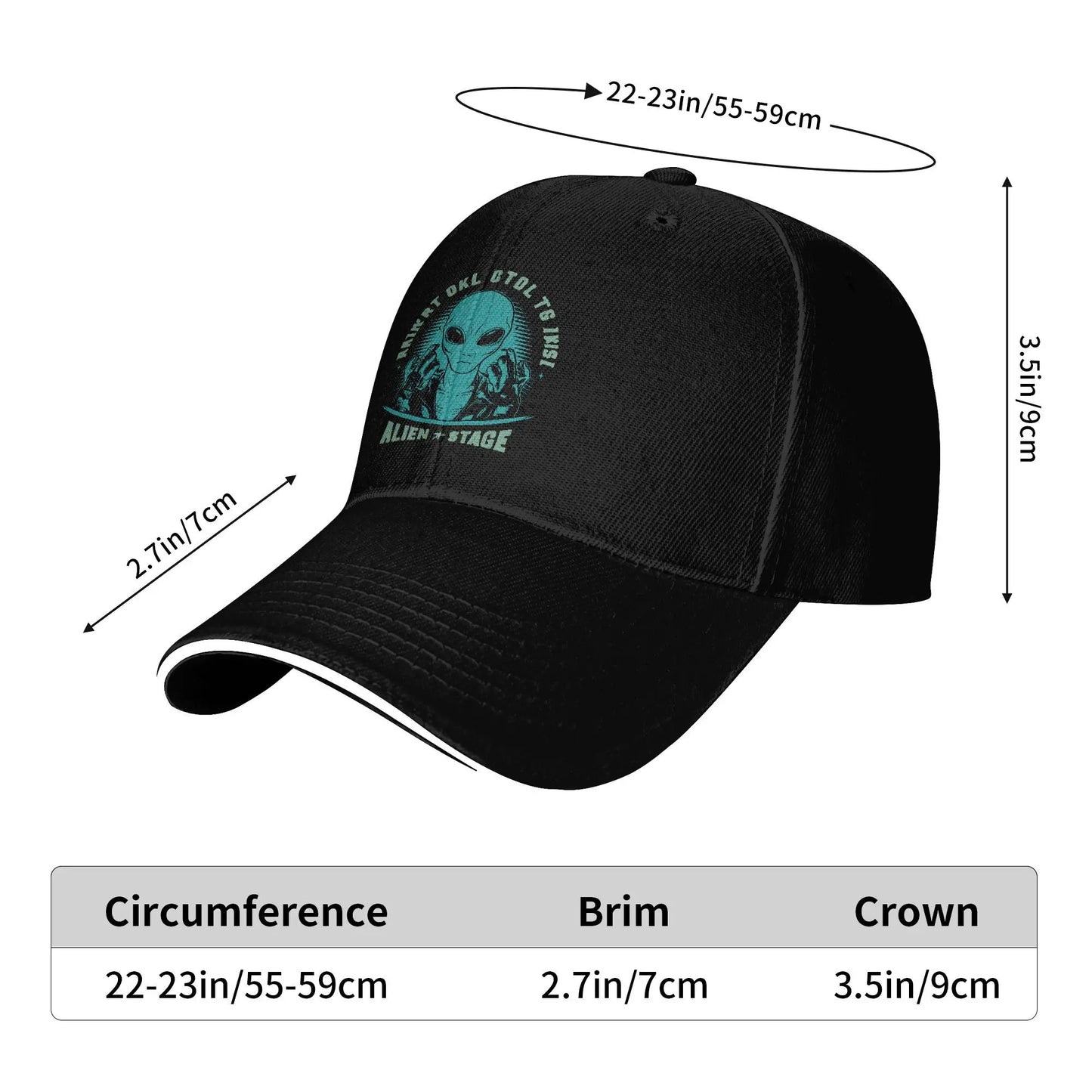 Cartoon Alien Stage Baseball Cap Classic Trucker