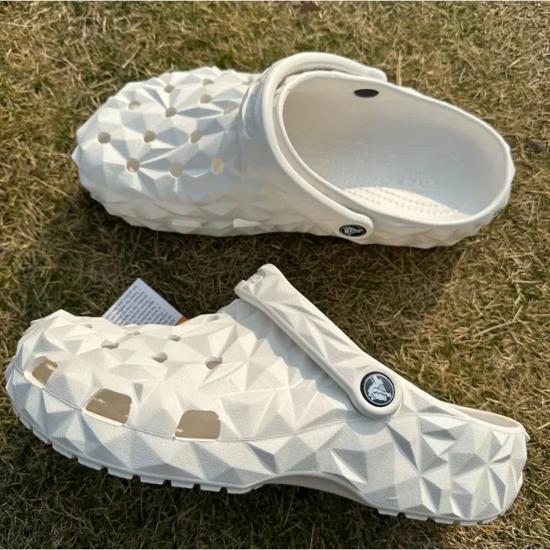 Fractal Durian couple hole crocs for women