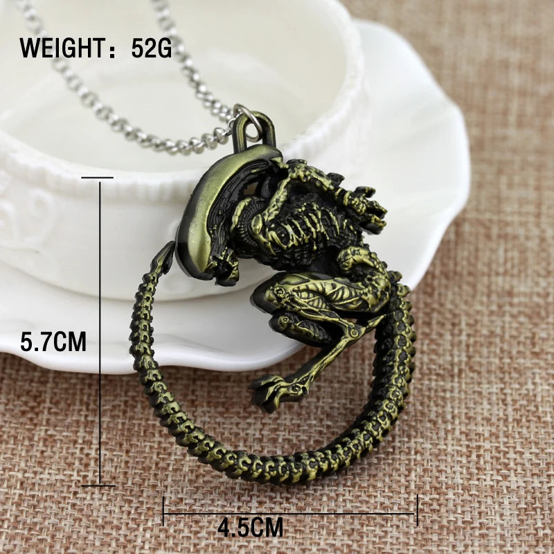 Iron Blood Warrior battle alien necklace