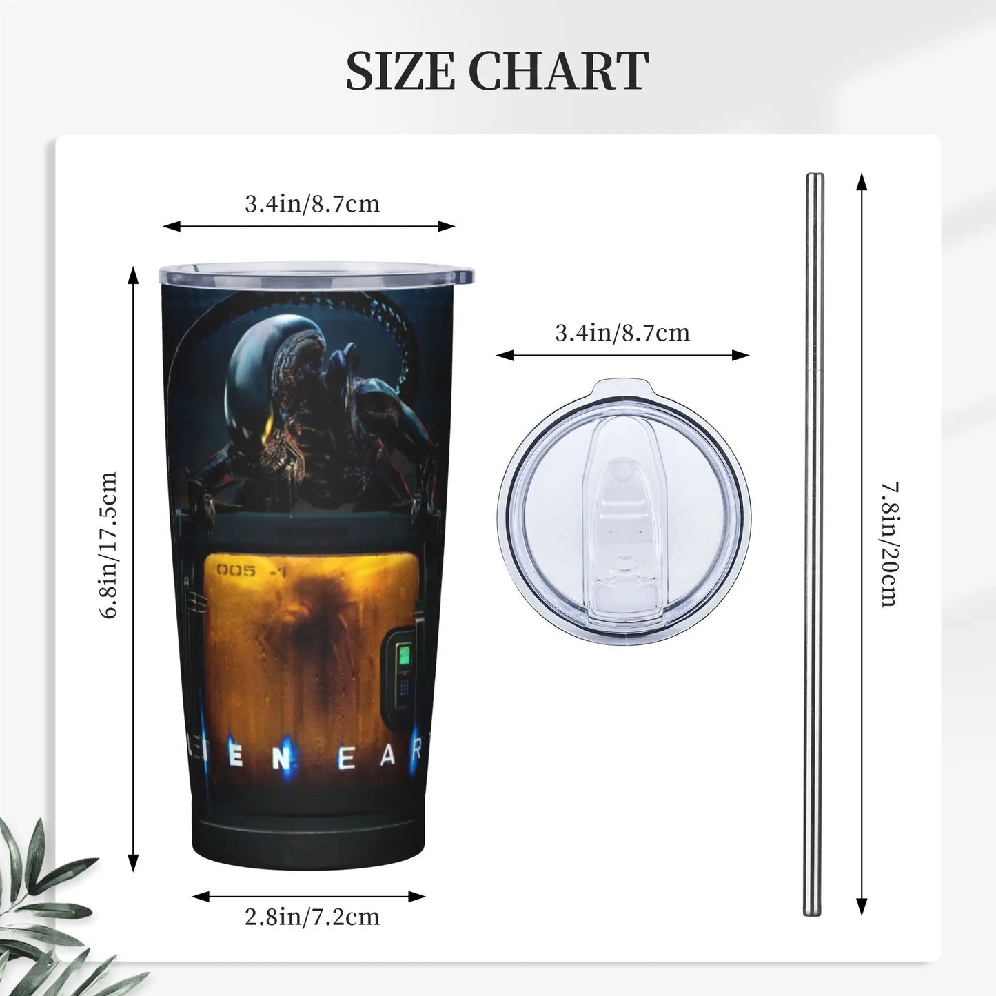 Stainless Steel Tumbler Aliens Earth Coffee Mug Heat Preservation